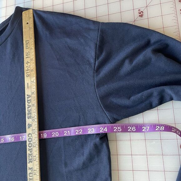 NEW Caslon Blue‎ Mixed Media Contrasting Hem Top - Picture 5 of 7